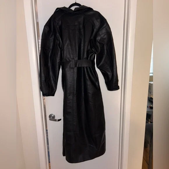 KHY x Namilia Faux Leather Trench Coat - Picture 8 of 8